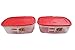 Rubbermaid 669900232999 Easy Find Lid Square 2.5-Gallon Food Storage Container, Red,  Pack of 2
