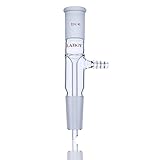 Laboy HMA014503 Glass Vacuum Take off Vertical Adapter with 24/40 Glass Joints Short Stem