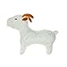 MIGHTY- Farm Goat - Squeaker-Multiple Layers. Made Durable, Strong & Tough. Interactive Play (Tug, Toss & Fetch). Machine Washable & Floats