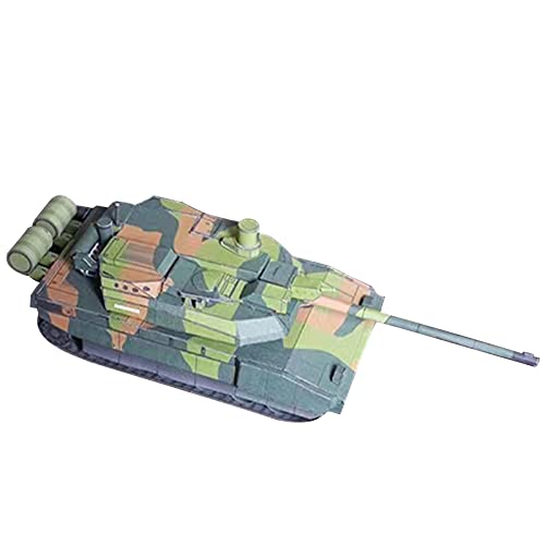 TECKEEN 1:43 Paper French Leclerc Main Battle Tank Model Simulation Fighter Tank Military Science Exhibition Model