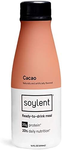 Soylent Meal Replacement Shake, 14 oz Bottles, (Pack of 6) (Cacao)