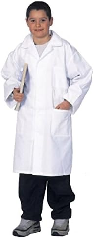 Kid's Lab Coat - 100% cotton - size 10, 12, 14 and 16 Years old (children teens high school college) (12 Years old)