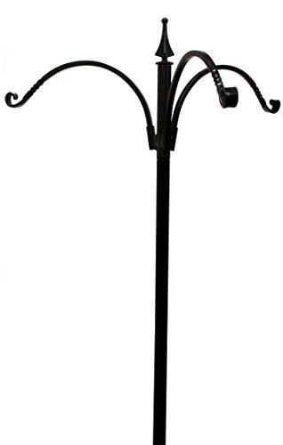 Kettle Moraine 3 Arm Bird Feeder Pole Set with Twister Ground Socket