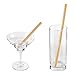 12 Reusable Bamboo Straws - 5 to 9 Inches - Biodegradable And Dishwasher-Safe Including Brush - Handcrafted in Thailand