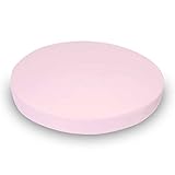 SheetWorld Round Crib Sheet - Baby Pink Jersey Knit - Made In USA