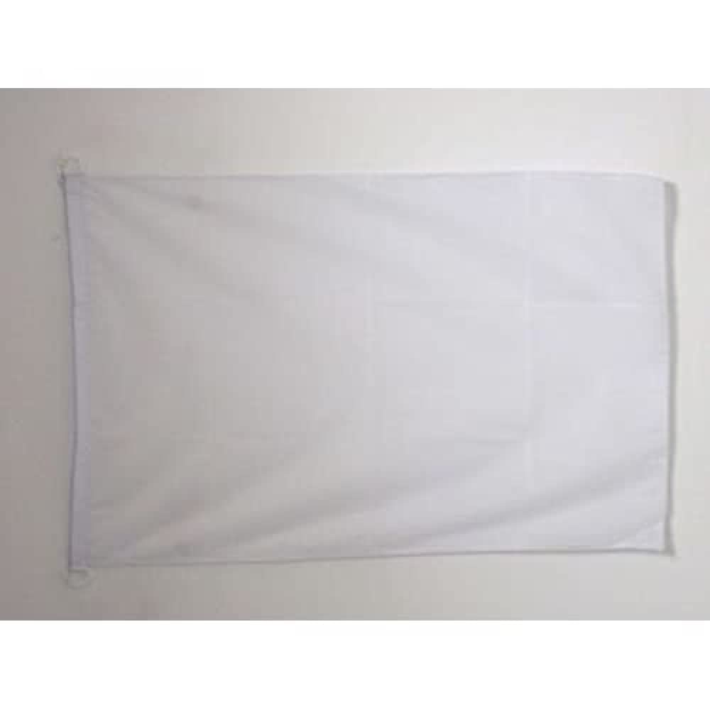 AZ FLAG - Plain White Flag - 3x5 Ft - For Outdoor - White Solid color Banner Knitted Polyester with Two Plastic Rings - Fade Resistant - Vivid Colors - 3' x 5' Feet - 150x90 Cm