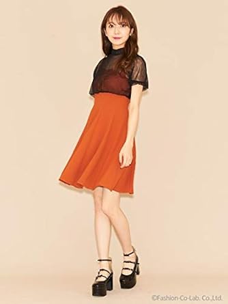 Amazon Co Jp Titty Co ティティー アンド コー チュールフレアワンピース ブラウン M ファッション