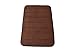 Townhouse Rugs Luxurious 17-Inch by 24-Inch Memory Foam Bath Rug, Brown