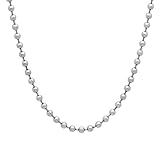 3mm Durable Stainless Steel Pelline Style Ball Chain Necklace