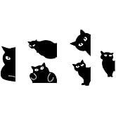 6Pcs Black Magnetic Bookmarks Black Cat Bookmarks for Aged Women, Book Markers for Cat Lover Gifts, Gifts for Bookmark for Teachers Home