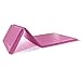 We Sell Mats 4 ft x 8 ft x 2 in Gymnastics Mat, Folding Tumbling Mat, Portable with Hook & Loop Fasteners, Pink