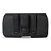 KUTECK Black Leather Belt Holster Pouch Clip Fits For Samsung Galaxy S7 S6 S5 S4 S3 with Otterbox Case On. Includes A Black Stylus Pen