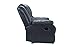 Casa Andrea Oversize Ultra Comfortable Air Leather Fabric Rocker and Swivel Recliner Living Room Chair (Grey)