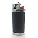 Lucklybestseller Metal Leather Lighter Case Cover Holder for BIC Mini Lighter J5 (Black)