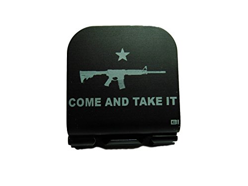 Come And Take It With AR-15 Laser Etched Hat Clip Black