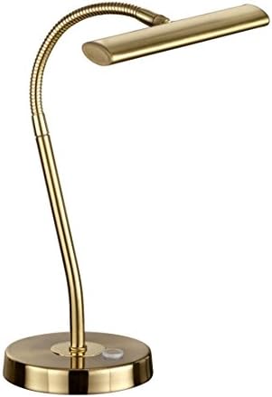 Arnsberg 579790108 Curtis LED Desk Lamp in Brass-Matte