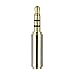 Gold Plated 3.5mm Male to 2.5mm Female Headphone Audio Adapter Jack Stereo or Mono for Apple iPhone 3GS 4G 4S 5 Samsung Galaxy S3 S4 Galaxy Note 2 iPad 2 3 4 iPad Mini (2 Pack)