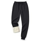 Men's Fleece Lined Pants - Thermal Thick Sweatpants Winter Warm Joggers | Sweat Pants with Pockets Mens Clothes Work Lounge Athletic Casual Insulated Outdoor Soft Heavyweight Elastic Drawstring Waist