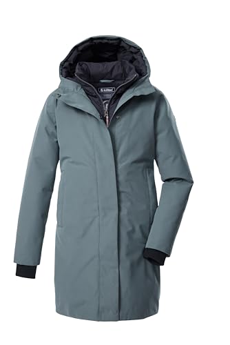 Killtec Mädchen Funktionsparka/Parka mit Kapuze in 2 in 1 Optik KOW 236 GRLS PRK, rauchblau, 140, 43593-000