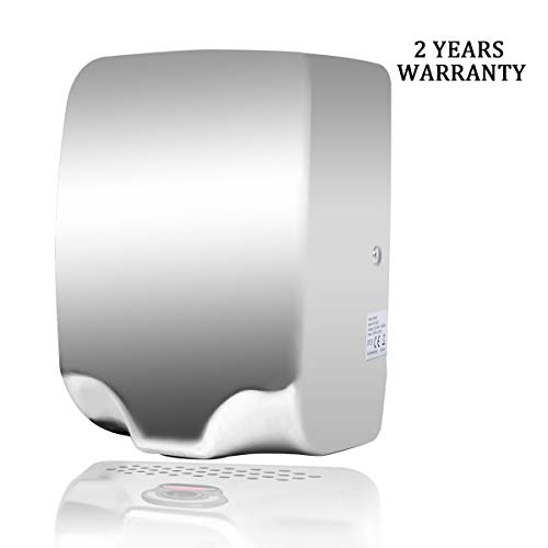 Goetland Stainless Steel Commercial Hand Dryer 224MPH Automatic High Speed Heavy Duty Dull Polished