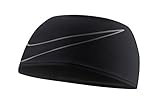 Nike Running Doublewide Headband 3.0 (One Size Fits Most, Black/Silver)