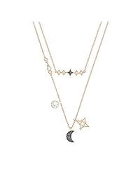 Swarovski Joyas Glowing Luna Collar, Negro