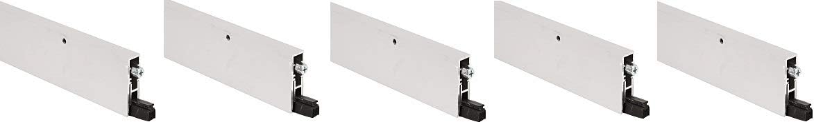Pemko Aluminum Automatic Door Bottom, Clear Anodized, Insert, 19/32”W x 36"L x 1-27/32”H (5-(Pack))