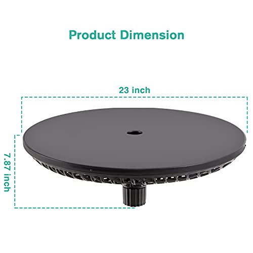 ROWHY Patio Umbrella Table Tray Adjustable 23 Inches Accessory for