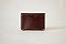 MEKU Men's Handmade Slim Leather Wallet Credit Card Holder Slim Wallet Dark Brown Father Day Gifts