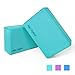 Aqui Legend Yoga Blocks 2-Pack, High Density Latex-Free EVA Foam Blocks for Yoga/Pilates/Meditation, Non-Slip Surface for Improve Stretching and Aid Balance and Flexibility (Turkis)thumb 1