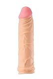 UEE Realistic Cock Sleeve Extender Extension Penis Sheath Cage Ball Stretcher