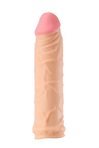 UEE Realistic Cock Sleeve Extender Extension Penis Sheath Cage Ball Stretcher