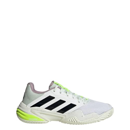 adidas Women’s Barricade 13 Sneaker, White/Black/Crystal Jade, 11