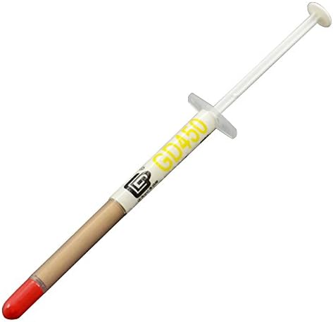 10PCS 1g Gold Thermal Grease CPU Heat Sink Compound Silicone Paste Syringe NO. GD450 Golden