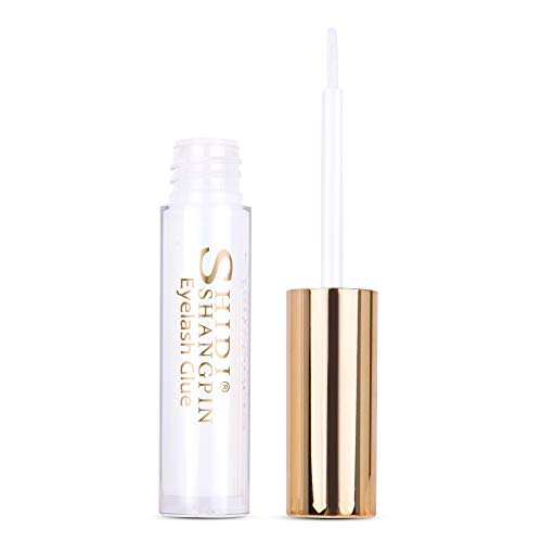 Eyelash Glue 5ml, Eyelash Adhesive Extra Strong Clear Adhesive for False, Strip, Mink Eyelashes, Hypoallergenic, Gentle & Safe for Sensitive Eyes