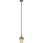 Designers Fountain Mission Ridge Mini Pendant Light, 6 Inch Hanging Ceiling Lighting Fixture for Kitchen Island and Dining Ro