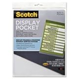 Scotch WL854C Display Pocket, Removable Fasteners, 9