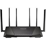 ASUS AC3200 Tri-Band Gigabit WiFi Router, AiProtection Lifetime Security by Trend Micro, Adaptive QoS, Parental Control (RT-AC3200)
