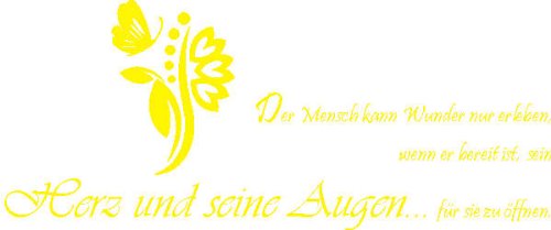 Indigos Wall Sticker, Vinyl, Yellow, 96 x 40 cm