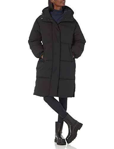Amazon Essentials Damen Oversized Lange Puffer Jacke (Erhältlich in Übergröße), Schwarz, XX-Large