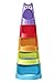 Playkidz Super Durable Rattle Ball Drop Roll 'n Swirl Ball Ramp and Stacking Toy. Educational Family Fun for Baby and Toddler.