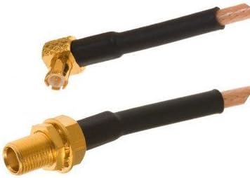 adaptare 60341 Adapter Cable 15 cm Pigtail MCX Right Angle Plug to SMA Port