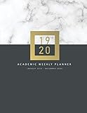 2019-2020 Academic Weekly Planner Appointment Book: Marble Cover | 2019-2020 Academic Planner with H by M.H. Angelica