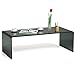 Tangkula Glass Coffee Table, 42.5