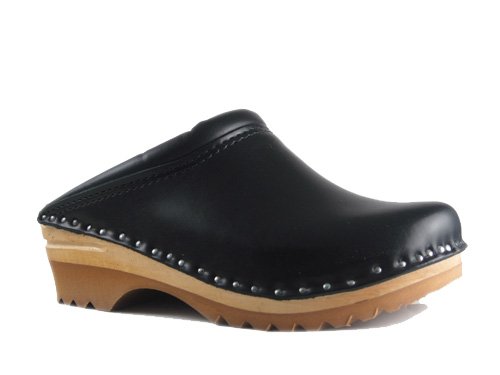 Troentorp Men's Båstad Rembrandt Black Leather Clogs 46 EU