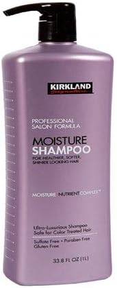Kirkland Signature Moisture Shampoo 1 Liter Salon Formula Hydrating Hair Care