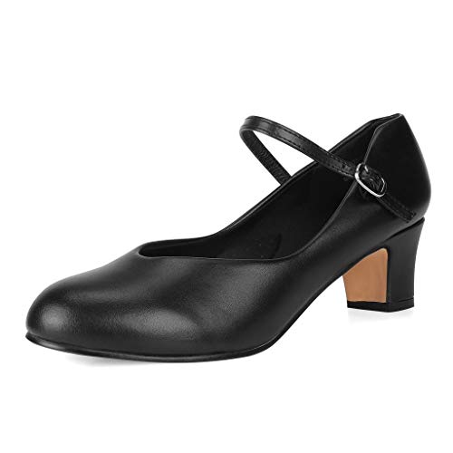 Shoes For Women Unisex Tap Shoes PU Leather Slip On Dance And Men