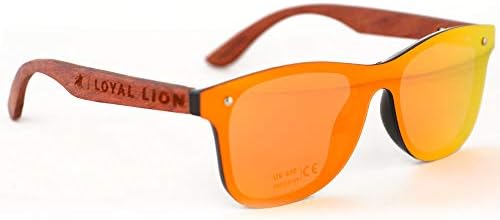 Wooden Frameless Reflective Polarized Sunglasses - Loyal Lion Rimless Sunglasses For Men & Women