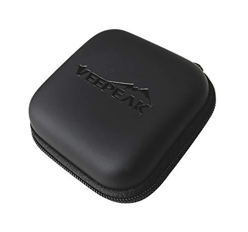 image for Veepeak Mini Carrying Case Cable Organizer, Hard Storage Pouch for OBD