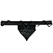Manocean Mens Sexy Underwear Faux -Leather Jockstrap Breathe Holes G-String